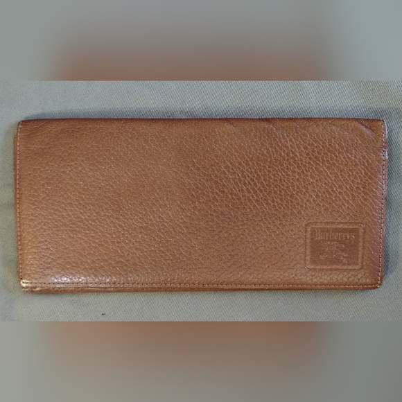 VINTAGE BURBERRYS OF LONDON BI-FOLD LONG SOFT LEATHER WALLET ~ AUTHENTIC ~ NICE! - Picture 5 of 14